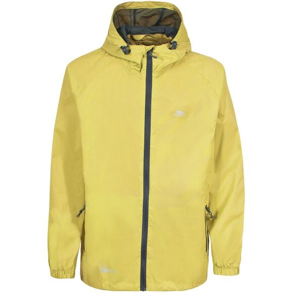 Trespass Adults Unisex Qikpac Packaway Waterproof Jacket / Yellow